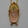 34.52c Rose Quartz with .58c Pink Sapphires